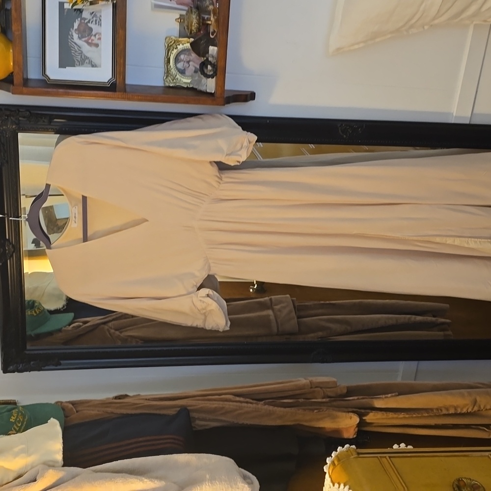 Girl and the Beige Sundress